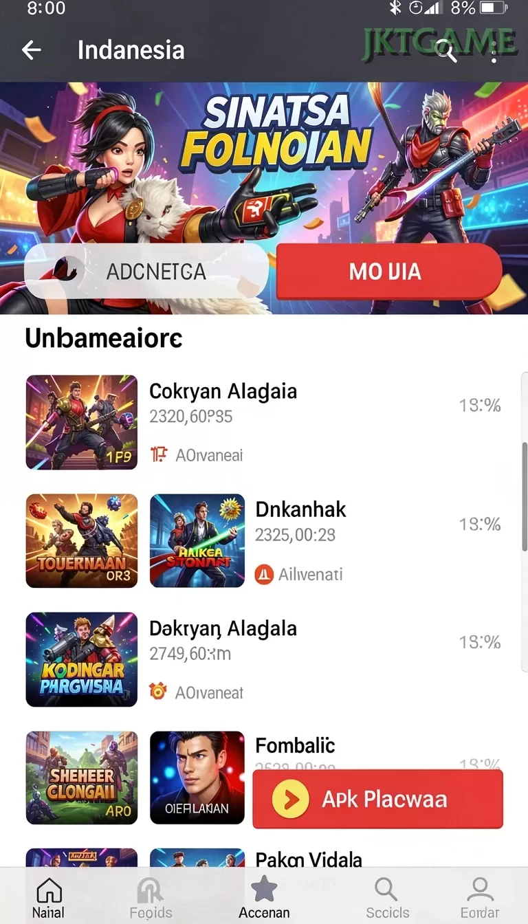 Cuplikan layar PISANGBET — pengaturan akun